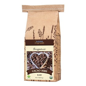Azure Market Organics Cacao Nibs Raw, Organic