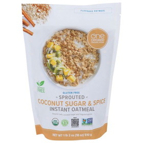 One Degree Instant Oatmeal, Sprouted Coconut Sugar &amp; Spice