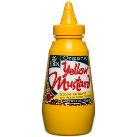 Eden Foods Yellow Mustard, Squeezable, Organic