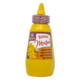 Eden Foods Brown Mustard, Squeezable, Organic