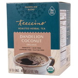 Teeccino Dandelion Coconut, Roasted, Herbal Tea Bags, Organic