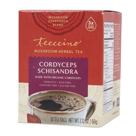 Teeccino Cordyceps Schisandra, Mushroom Herbal Tea