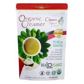 Realorganics Powdered Coffee Creamer, Classic Sweet Cream, Organic