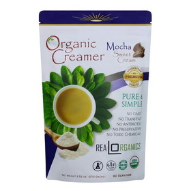 Realorganics Powdered Coffee Creamer Mocha Sweet Cream, Organic