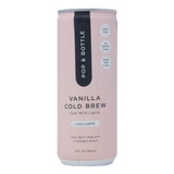 POP & BOTTLE Cold Brew Oat Milk Latte + Collagen, Vanilla, Organic