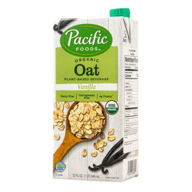Pacific Foods Oat Beverage, Vanilla, Organic