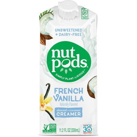 Nutpods Creamer, Dairy-Free, French Vanilla, Unsweetened, Shelf Stable
