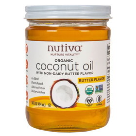 Nutiva Coconut Oil, Buttery Refined, Organic