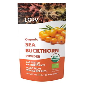 LOOV Sea-Buckthorn Powder, Air-Dried, Organic