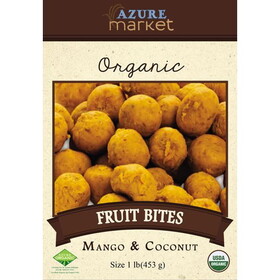 Azure Market Organics Fruit Bites, Mango &amp; Coconut, Organic