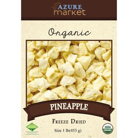 Azure Market Organics Pineapple, Freeze Dried, Organic