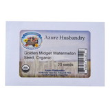 Azure Husbandry Golden Midget Watermelon Seed, Organic