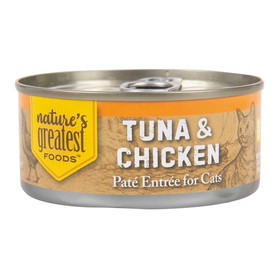 Nature's Greatest Foods Cat Food Pat&#232;, Canned, Tuna &amp; Chicken