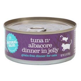 Natural Value Cat Food, Canned Tuna n' Albacore Dinner in Jelly