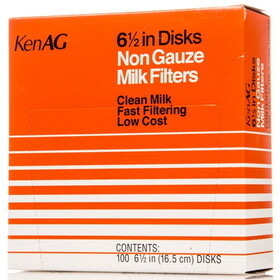 Ken Ag 6 1/2" Non-Gauze Milk Filter Disk
