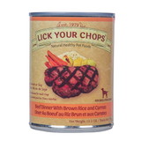 Lick Your Chops Dog Food, Canned, Beef Dinner with Brown Rice and Carrots