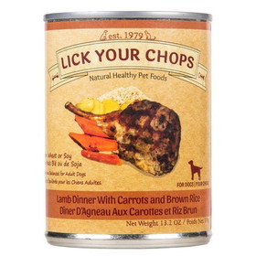 Lick Your Chops Dog Food, Canned, Lamb &amp; Brown Rice