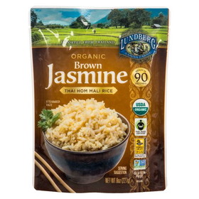 Lundberg Rice, Jasmine Brown, Thai Hom Mali, Organic