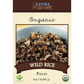 Azure Market Organics Wild Rice, Pieces, Organic