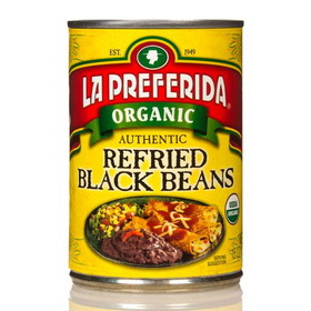 La Preferida Authentic Refried Black Beans, Organic
