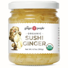 Ginger People Natural Pickled Sushi Ginger, Organic