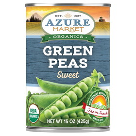 Azure Market Organics Green Peas, Organic