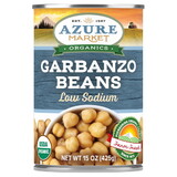 Azure Market Organics Garbanzo Beans, Low Sodium, Organic