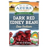 Azure Market Organics Dark Red Kidney Beans, Low Sodium, Organic