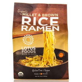 Lotus Foods Millet &amp; Brown Rice Ramen, Family Pack, Organic