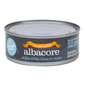 Natural Value Albacore Tuna, No Salt
