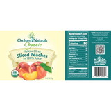Orchard Naturals Peaches, Sliced, Yellow Cling, In 100% Juice, Organic