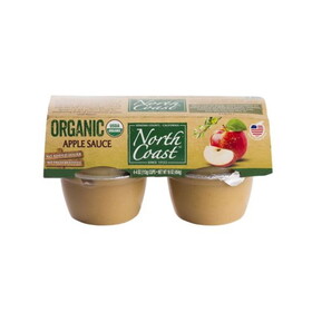 North Coast Apple Sauce Cups, Organic