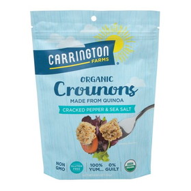 Carrington Farms Crounons, Cracked Pepper &amp; Sea Salt, Organic