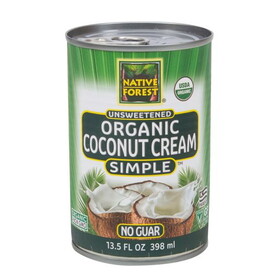 Native Forest Coconut Cream Simple, Unsweetened, Organic