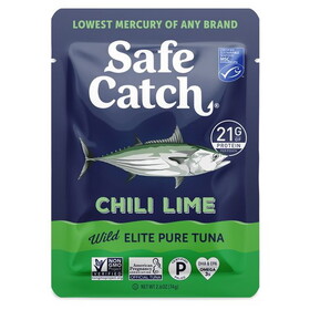 Safe Catch Tuna, Wild, Chili Lime, Elite, Pouch