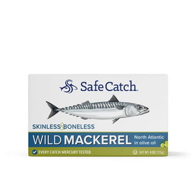 Safe Catch Mackerel in Olive Oil, Skinless &amp; Boneless