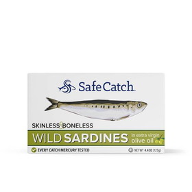 Safe Catch Wild Sardines in Extra Virgin Olive Oil, Skinless &amp; Boneless
