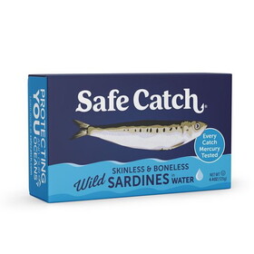 Safe Catch Wild Sardines in Water, Skinless &amp; Boneless
