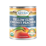 Azure Market Organics Chunky Peaches in Peach and Pear Juice, Organic