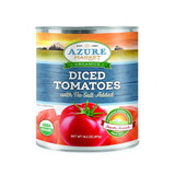 Azure Market Organics Diced Tomatoes, No Salt Added, Organic