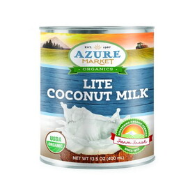 Azure Market Organics Coconut Milk, Lite, No Guar, Organic