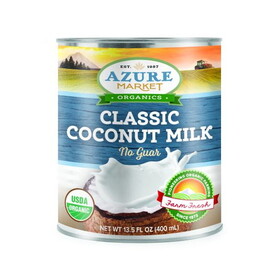 Azure Market Organics Coconut Milk, Classic, 17% Fat, No Guar, Organic