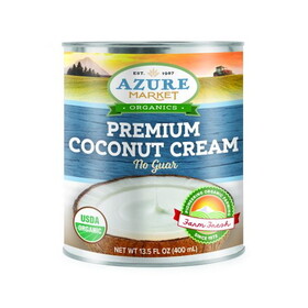Azure Market Organics Coconut Cream, Premium, 20-22% Fat, No Guar, Organic