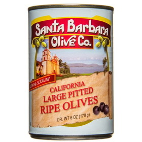Santa Barbara Large Pitted Black Olives
