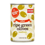 Natural Value Green Olives, Pitted, Natural