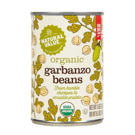 Natural Value Garbanzo Beans, Organic