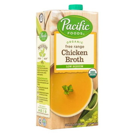 Pacific Foods Chicken Broth, Low Sodium, Organic