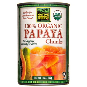 Native Forest Papaya Chunks, Organic
