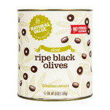 Natural Value Sliced Black Olives, #10 can