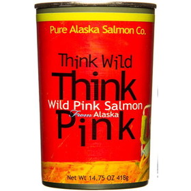 Pure Alaska Think Pink, Wild Pink Salmon, Big Can